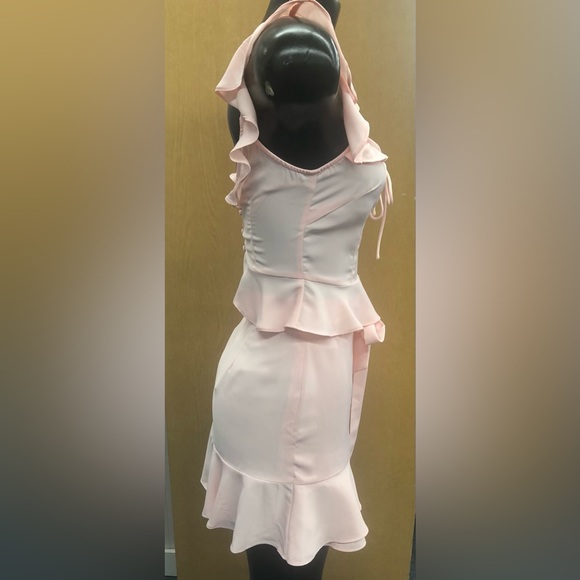 Superdown 2pc, ruffle wrap skirt, ruffle tie top, pink, XS, NWT - Picture 4 of 13
